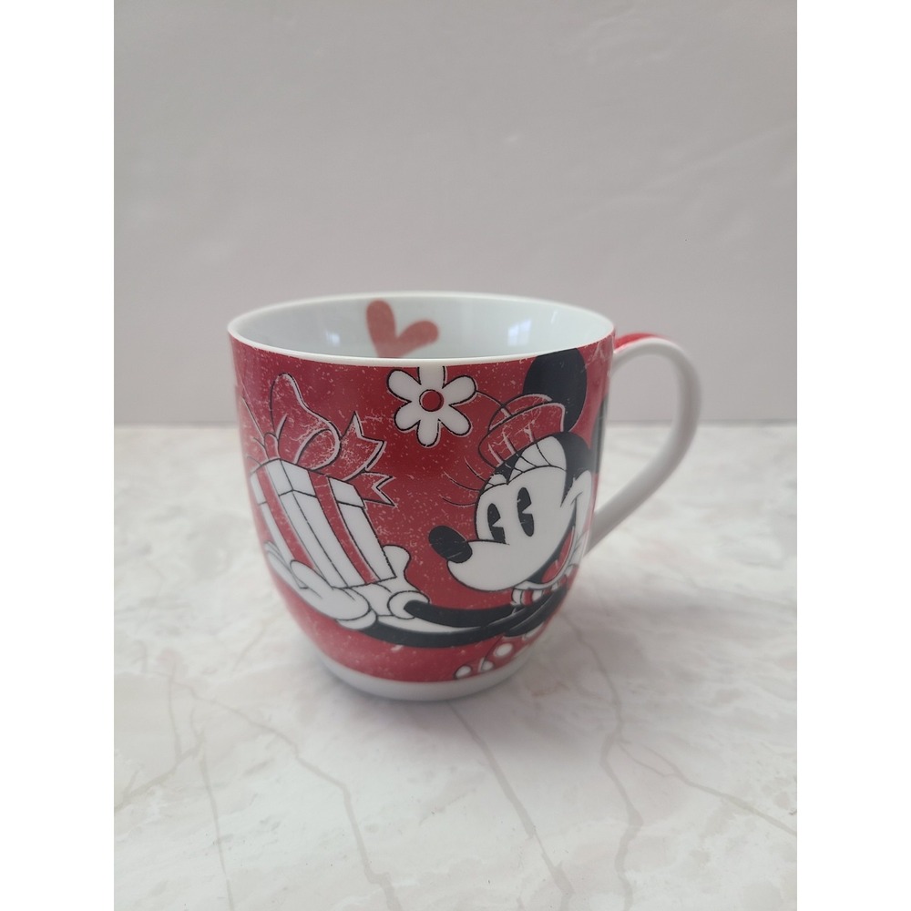 Disney Minnie Mouse Presents Christmas Coffee Mug Winter Magic